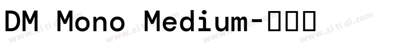 DM Mono Medium字体转换